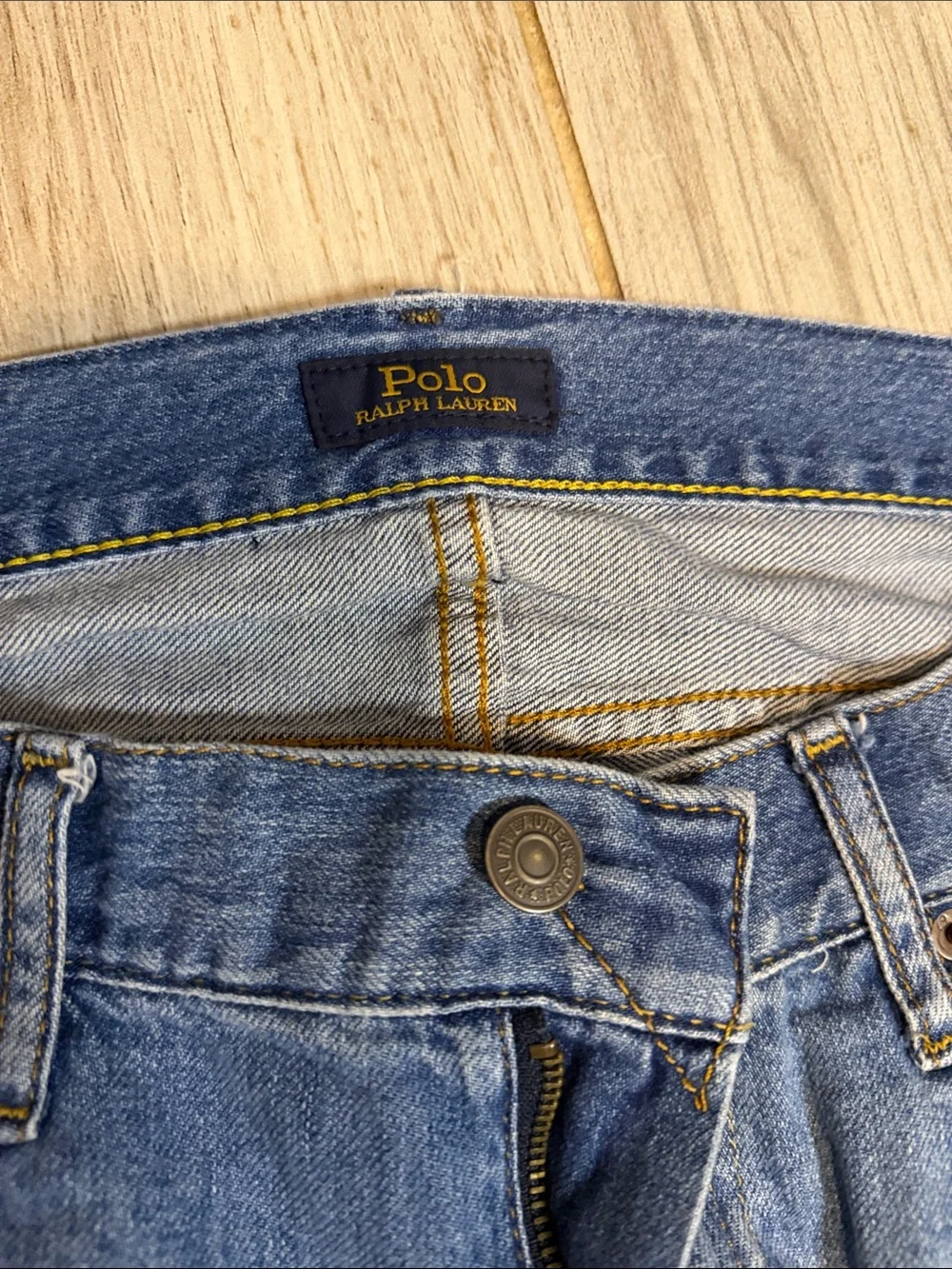 Ralph Lauren Distressed Straight Light Blue Jeans